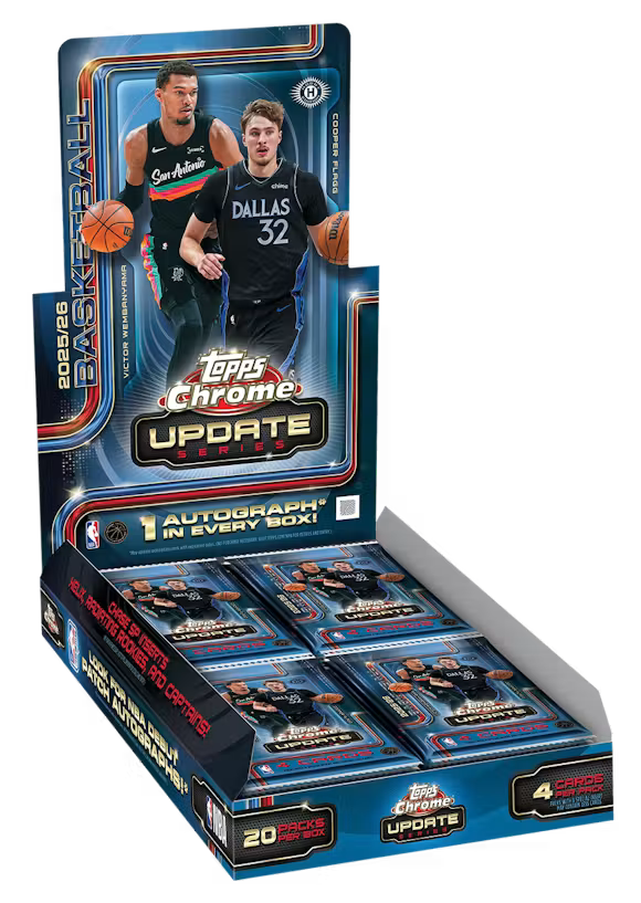 2025-26 Topps Chrome® Updates Basketball - HOBBY Box / LIVEBREAK