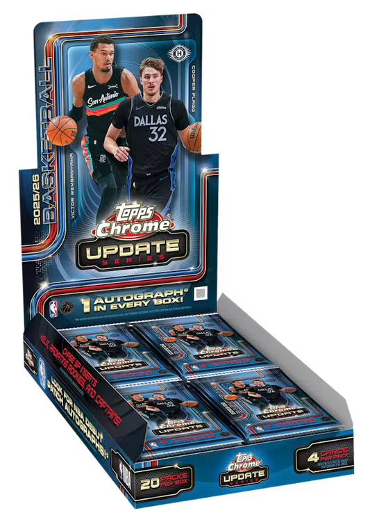 2025-26 Topps Chrome® Updates Basketball - HOBBY Box / LIVEBREAK