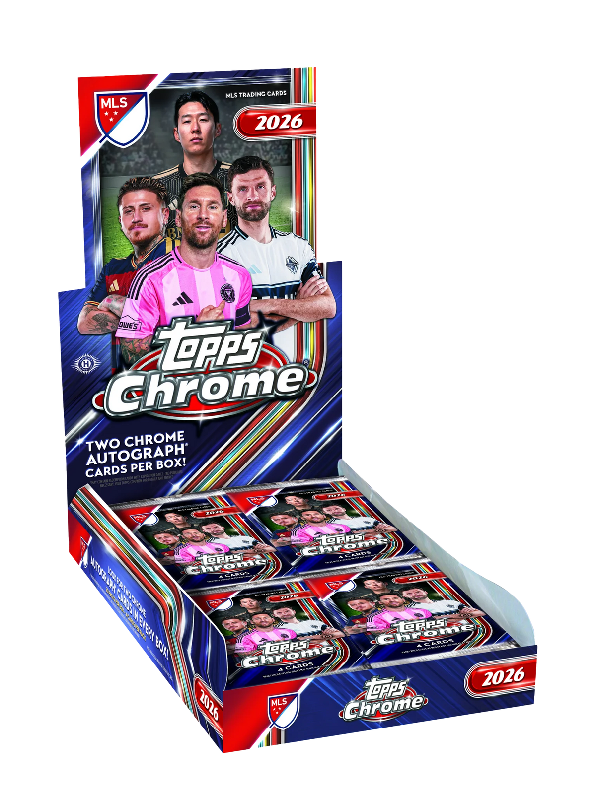 5er PACKBUNDLE - 2026 Topps Chrome® Major League Soccer / LIVEBREAK