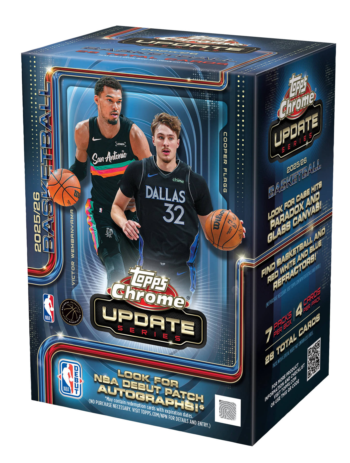 2025-26 Topps Chrome® Updates Basketball - Value Box / LIVEBREAK