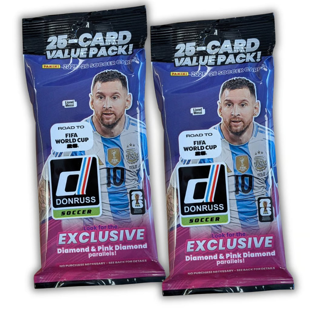PACKBUNDLE / 2025-26 Panini Donruss Road to FIFA World Cup Soccer FAT PACK