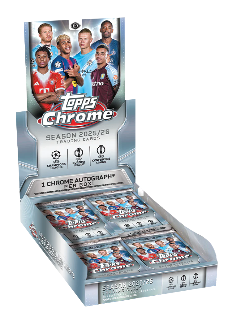 2025/26 TOPPS CHROME UCC SOCCER HOBBY BOX - LIVEBREAK