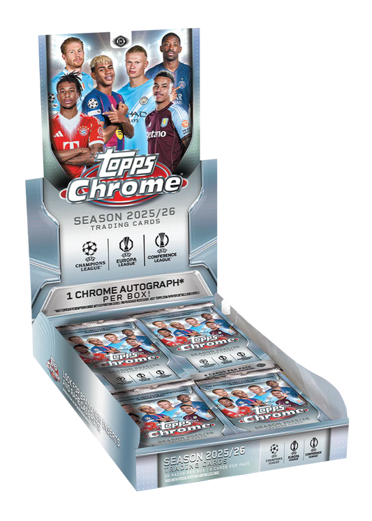 2025/26 TOPPS CHROME UCC SOCCER HOBBY BOX - LIVEBREAK