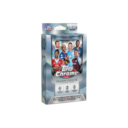 2025-26 TOPPS CHROME UCC HANGER CHROME BOX - LIVEBREAK
