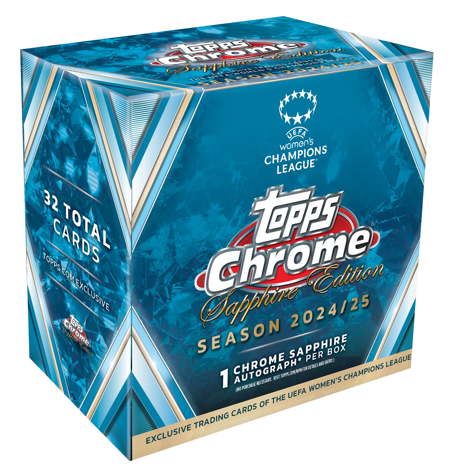 1x EINZELPACK / 2024-25 TOPPS CHROME SAPPHIRE WOMEN HOBBY