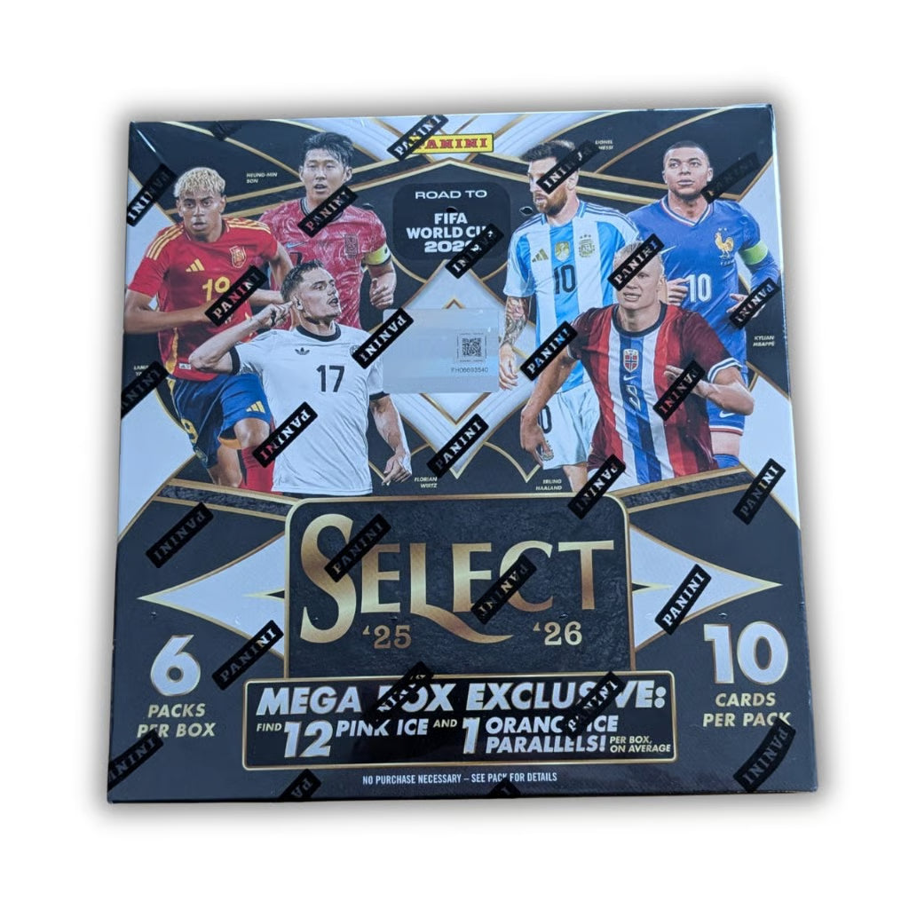 2025-26 Panini Select Road to FIFA World Cup Soccer MEGA Box / LIVEBREAK