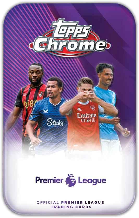 2026 TOPPS CHROME PREMIERE LEAGUE TIN BOX - LIVEBREAK