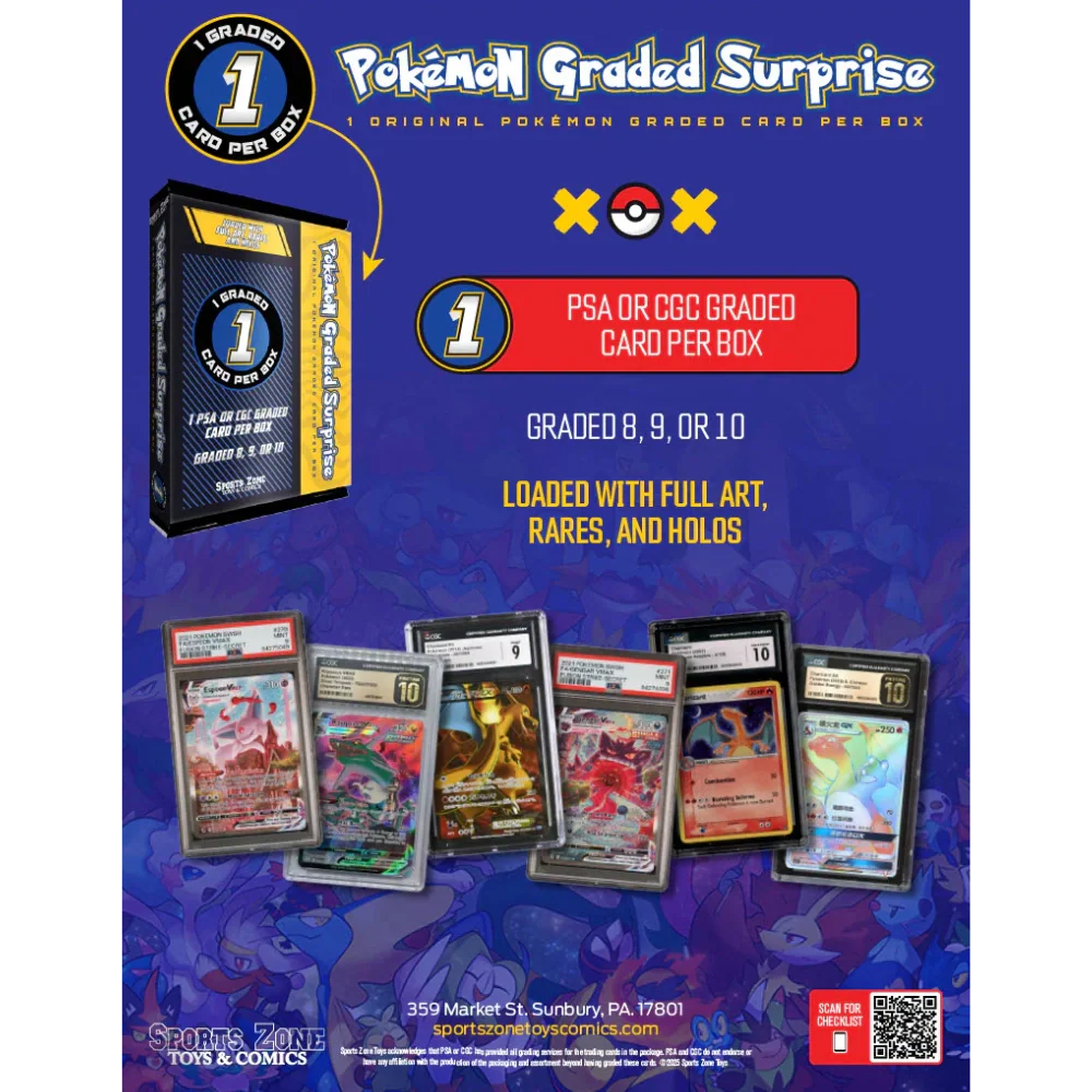 SPORTS ZONE - POKEMON GRADED SUPRISE TRADING CARD BOX